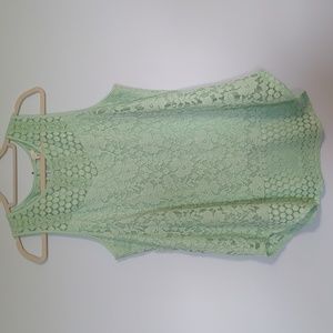 Beautiful Mint Green Lace Top